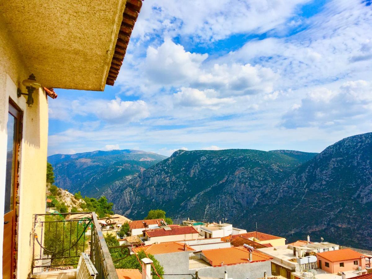 Delphi Celebrity V I P The Navel Of The Earth, Center-Delphi-Penthouse Galaxy&Sky Panoramic View, Harmony&Yoga Daire Dış mekan fotoğraf