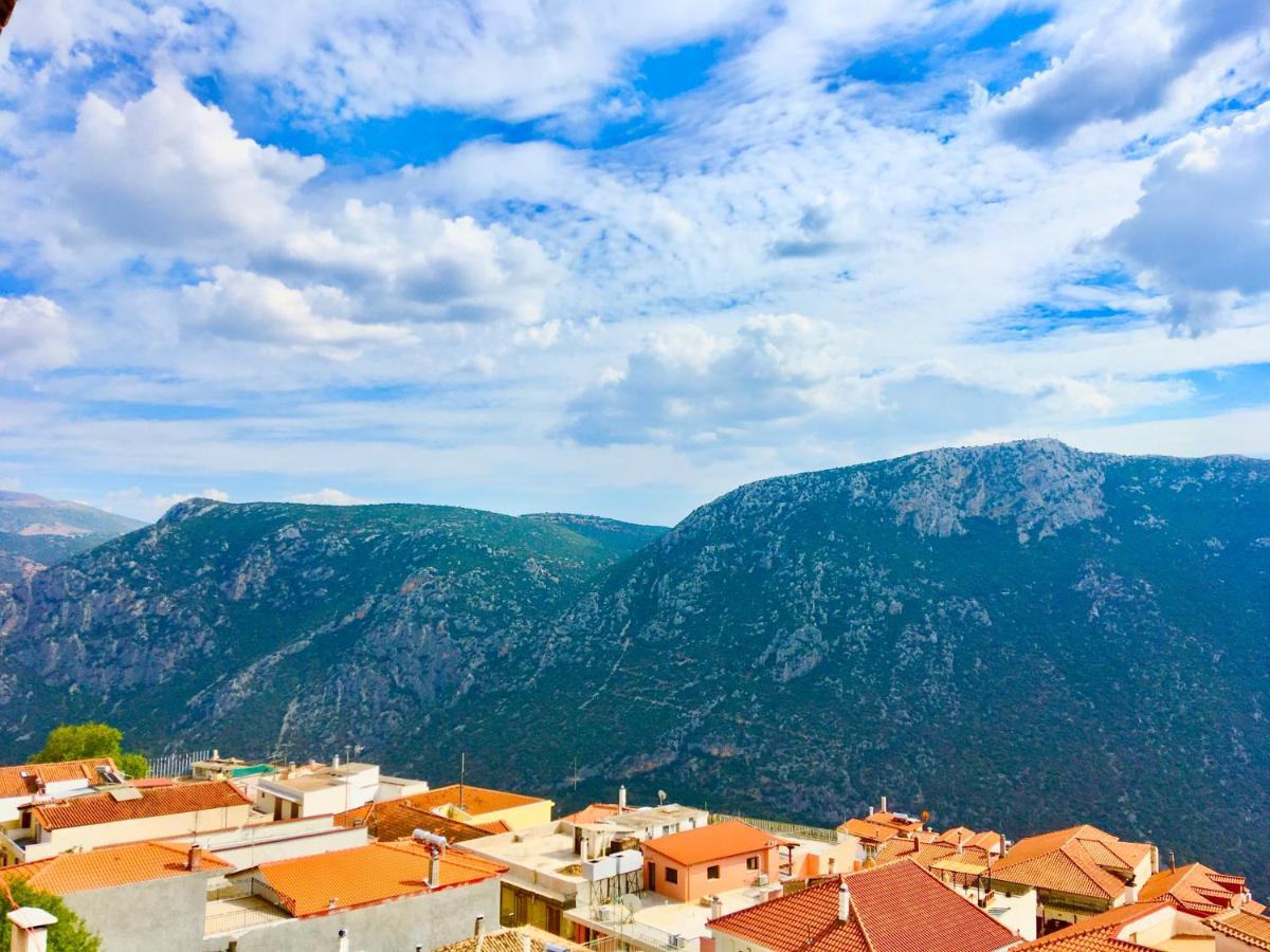 Delphi Celebrity V I P The Navel Of The Earth, Center-Delphi-Penthouse Galaxy&Sky Panoramic View, Harmony&Yoga Daire Dış mekan fotoğraf